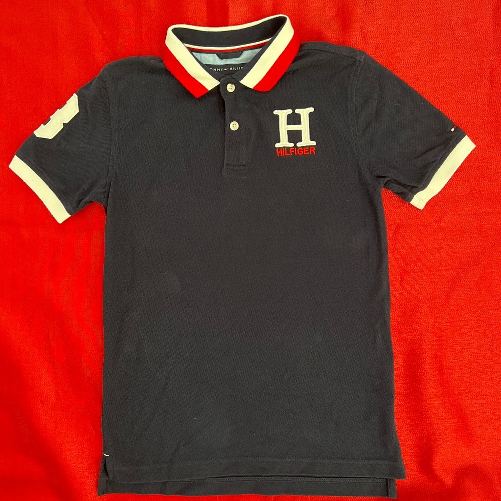 ❤️❤️Tommy Hilfiger Big Boy’s Short Sleeve Matt Polo Shirt